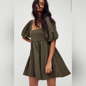 Free people puff sleeve dress